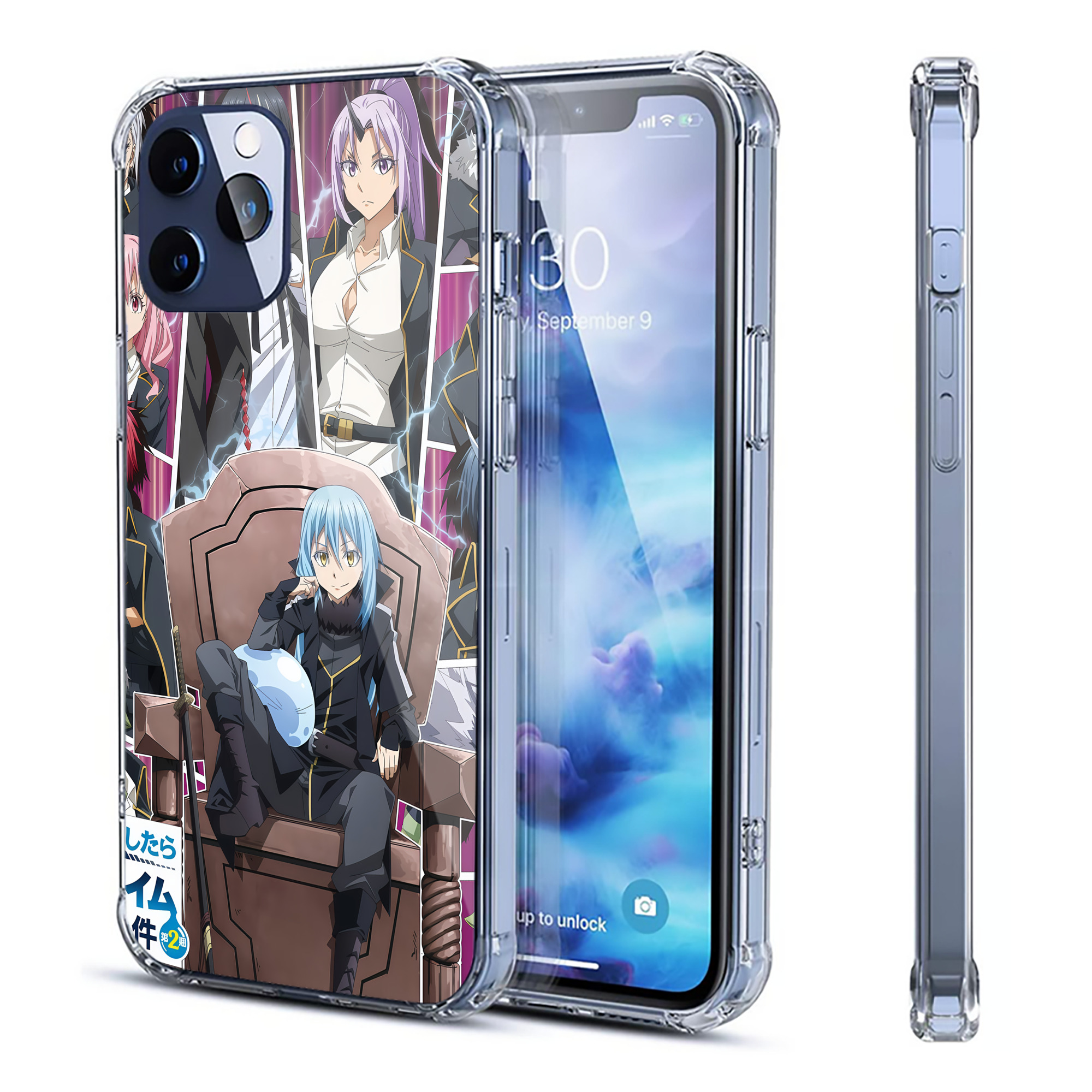 （画像用） 転スラ Regarding Reincarnated to Slime 【iPhone 12シリーズ対応】透明スマホケース（クリアソフトケース）